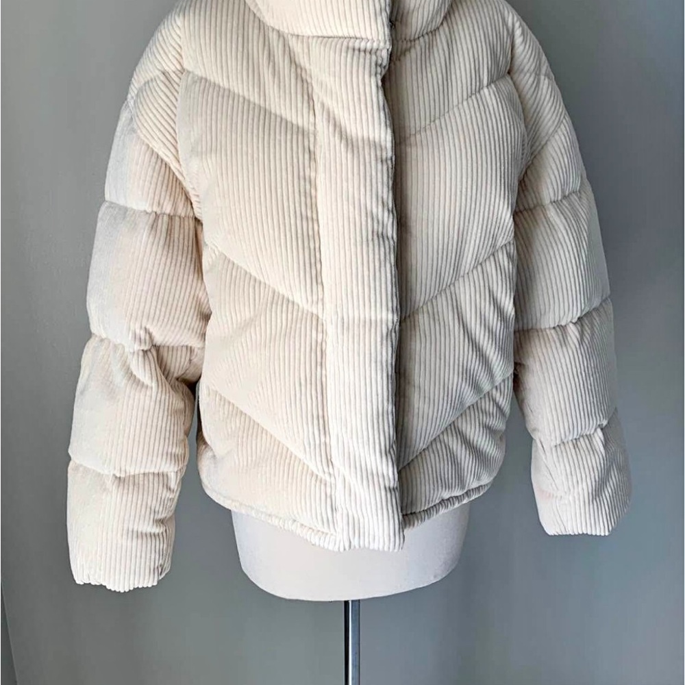 Aritzia Cream Bomber Jacket